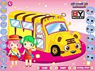 School bus design ingyen játék